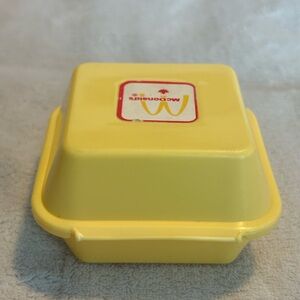VTG 1988 McDonald’s Chicken Nuggets Plastic Toy CONTAINER ONLY 3”X3”